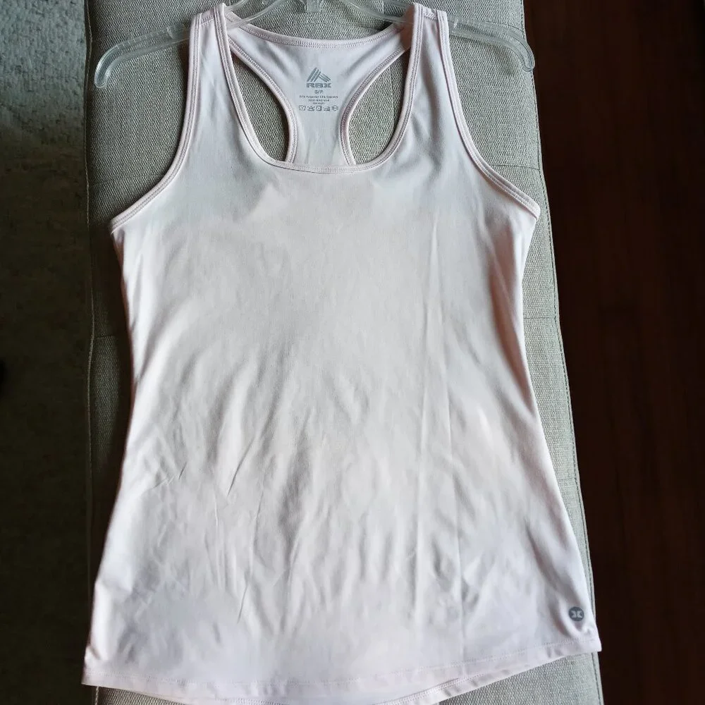RBX Light Pink Racerback Tank Small - Picture 1 of 5